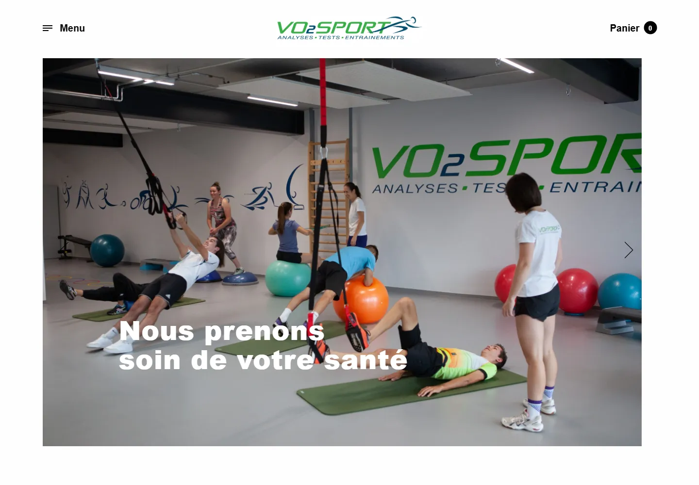 Aperçu du site VO2 Sport et de son centre sportif à Yverdon-les-Bains