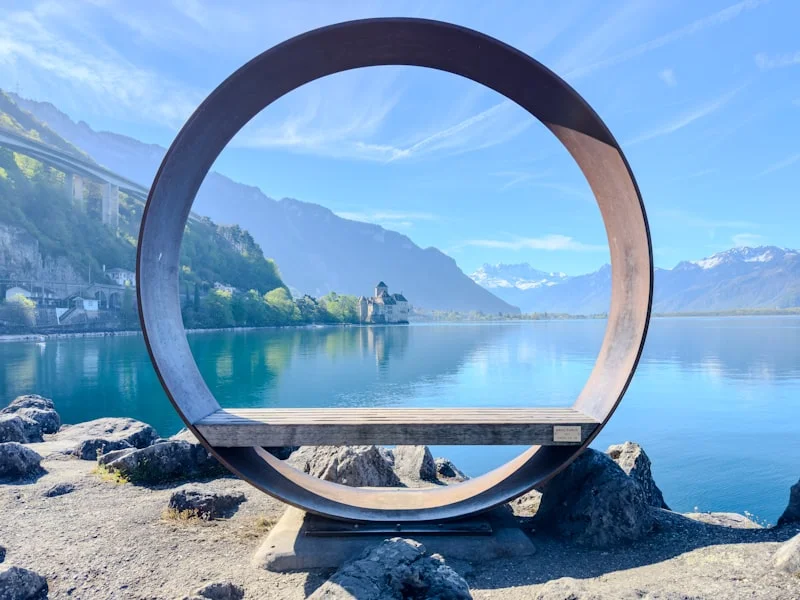 Vue de Montreux et du lac Léman