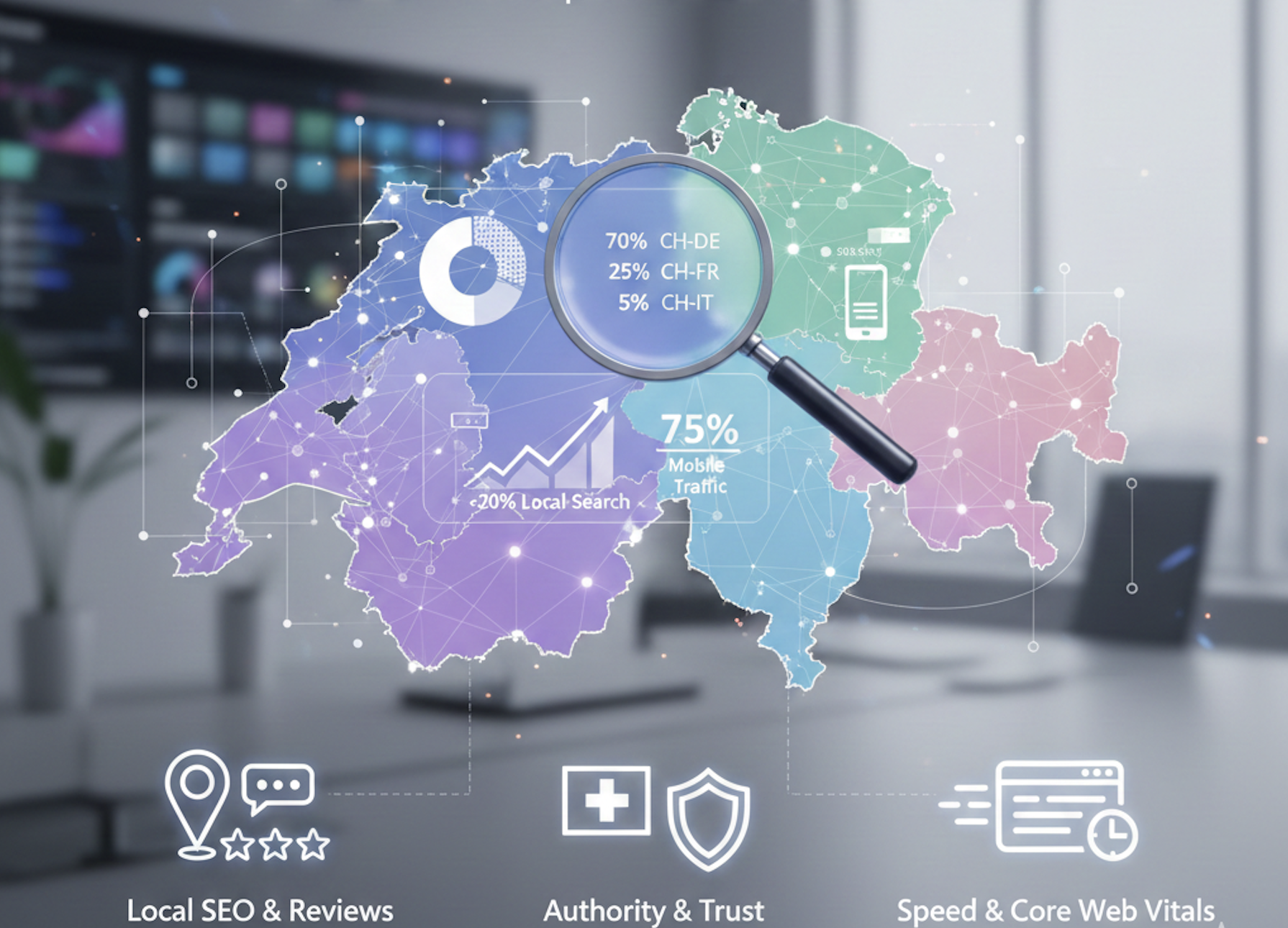 Statistiques GEO/SEO en Suisse : tendances et analyses 2025