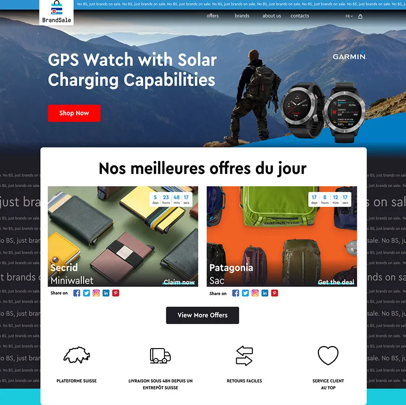 Réalisation Brandsale