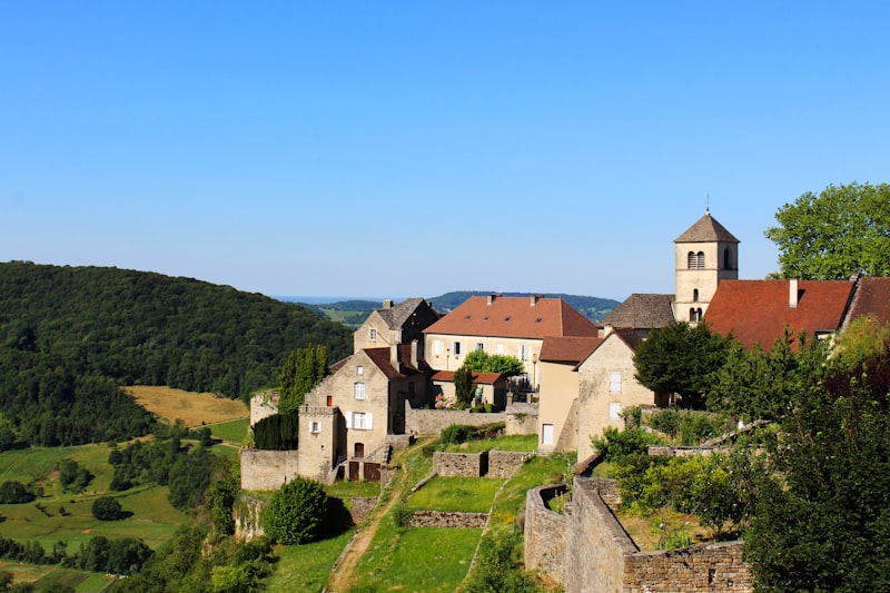 Vue de Delémont et du Jura suisse